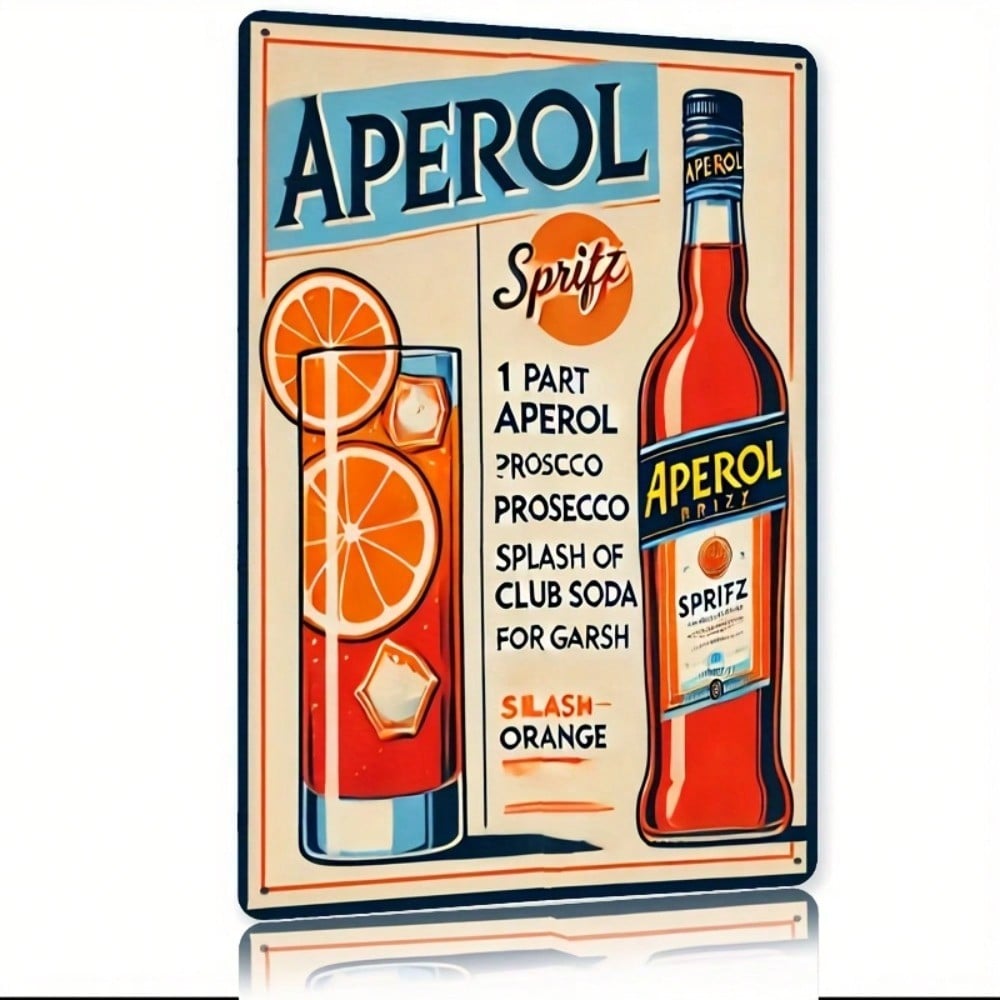 Vintage Aperol Spritz Metal Si – Home Bar Accessories recenzja i cena