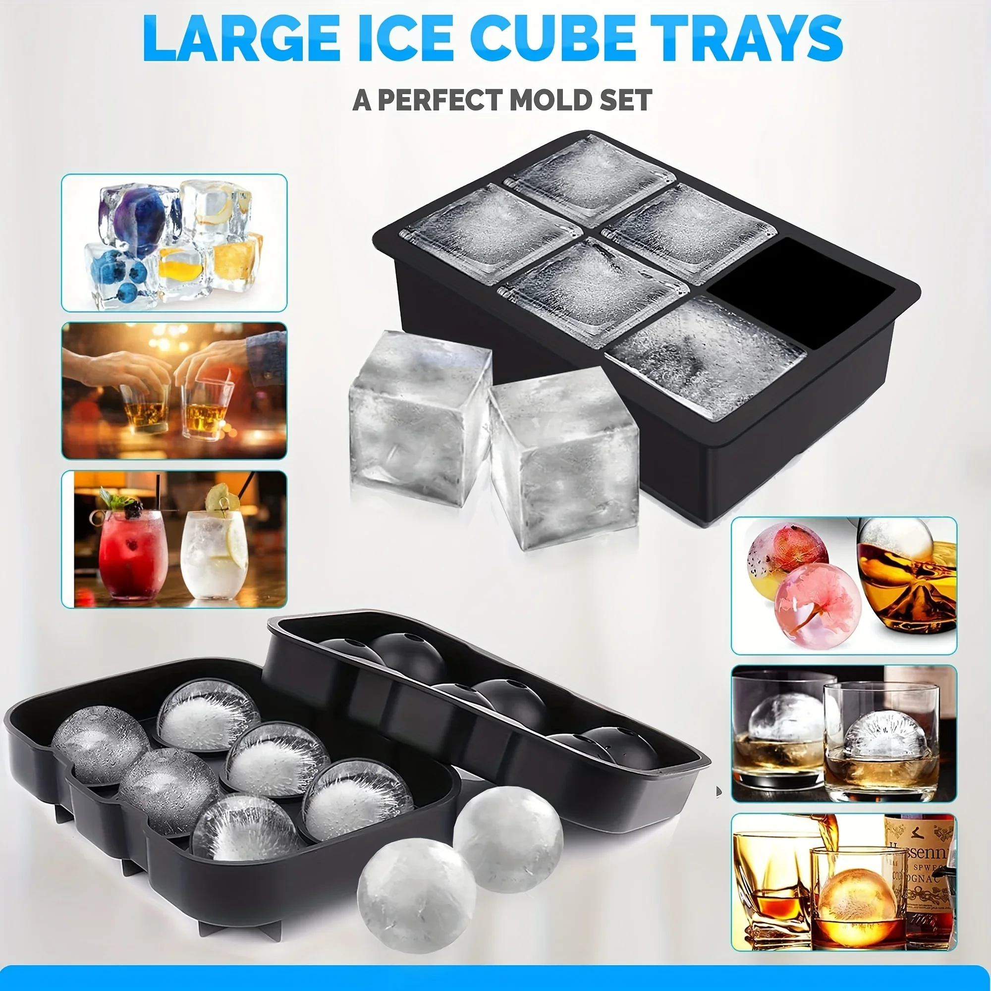 1pc 3D Rose Ice Cube Mold, Squ – Ice Mold Sphere recenzja i cena