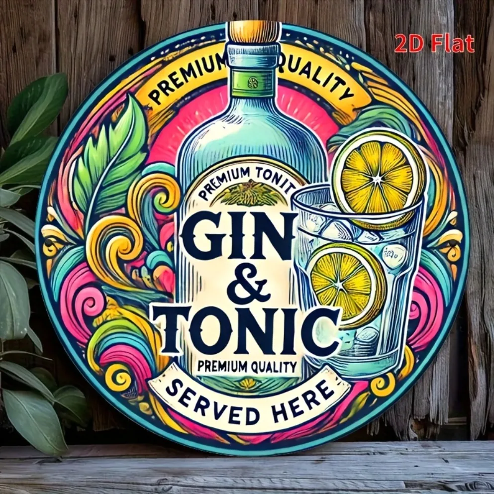 2D Printed Gin & Tonic Wall Mu – Home Bar Accessories recenzja i cena
