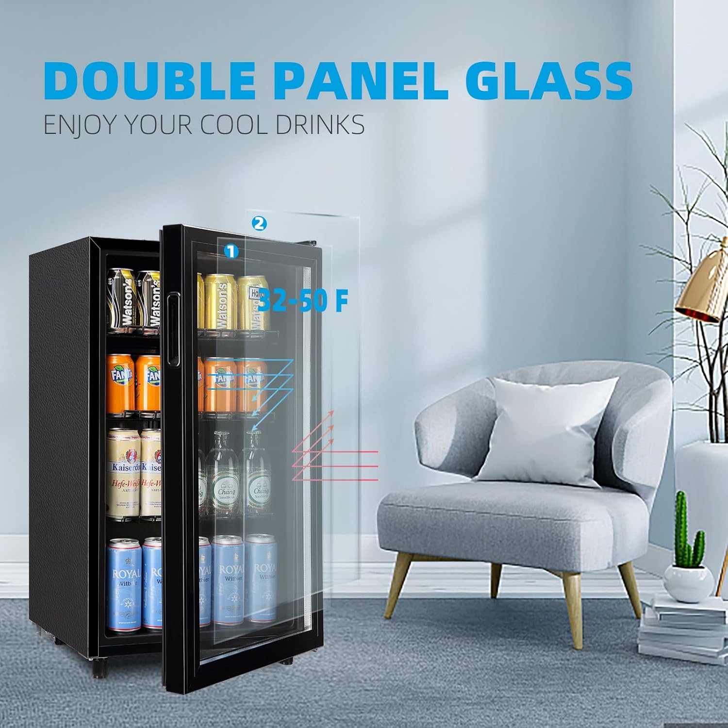 125-Can Mini Fridge Cooler wit – Home Bar And Fridge recenzja i cena