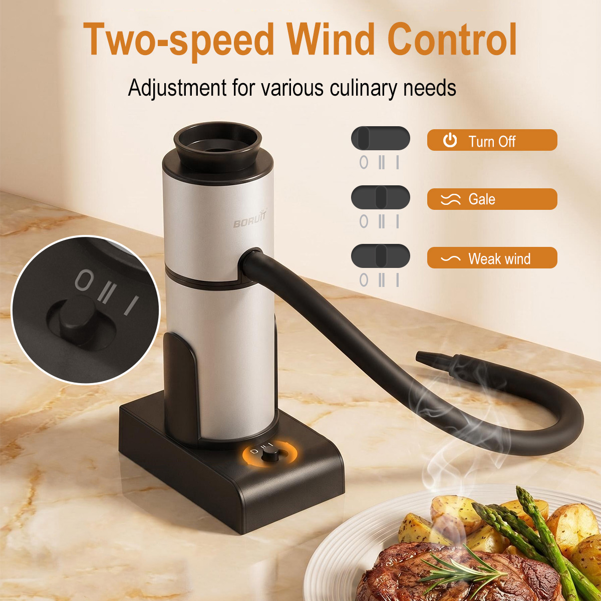BORUiT SK303 Portable Food Col – Smoking Gun Kit recenzja i cena
