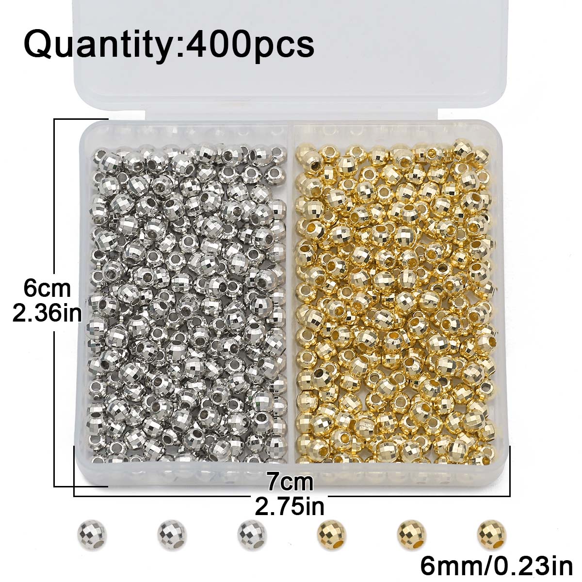 200PCS 4MM faceted round Loose – Bar Cart Gold recenzja i cena