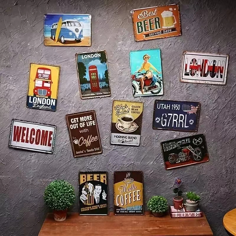 Vintage Bar Metal Signs Bathro – Home Bar Accessories recenzja i cena