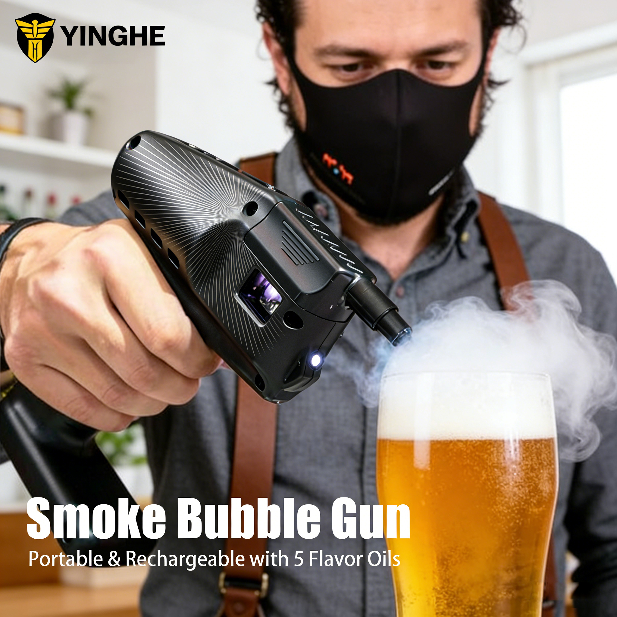 Cocktail Smoke Bubble Gun - US – Smoking Gun Kit recenzja i cena