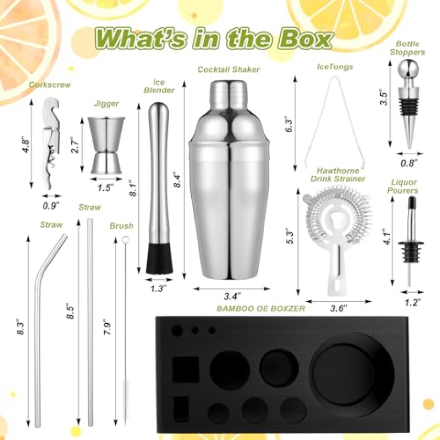 23 Pcs Bartender Supplies Kit  – Garnish Tray Set recenzja i cena
