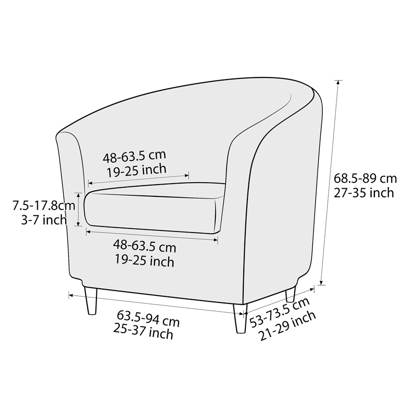 Solid Color Club Armchair Cove – Home Bar Lounge recenzja i cena