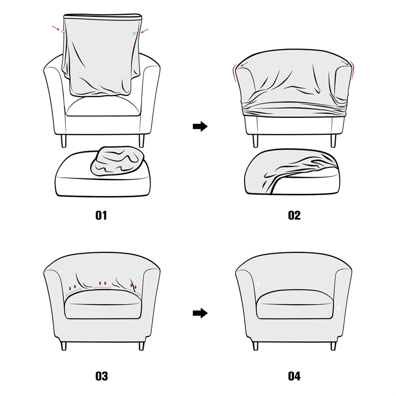 Solid Color Club Armchair Cove – Home Bar Lounge recenzja i cena