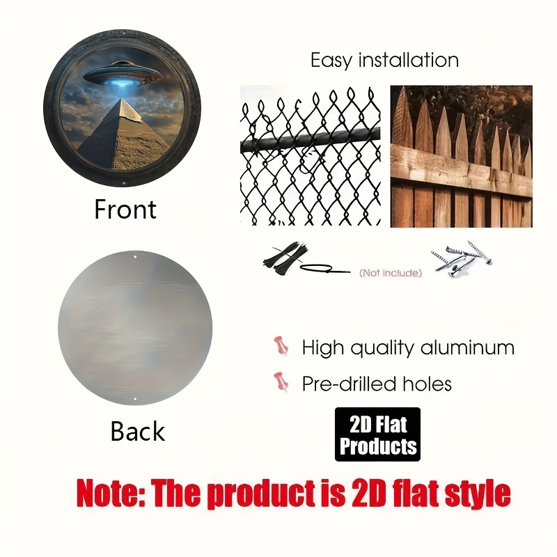 Pyramid UFO Theme Round Alumin – Home Bar Accessories recenzja i cena