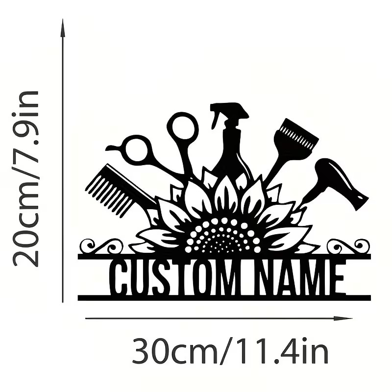 Custom Hair Stylist metal Name – Home Barber recenzja i cena