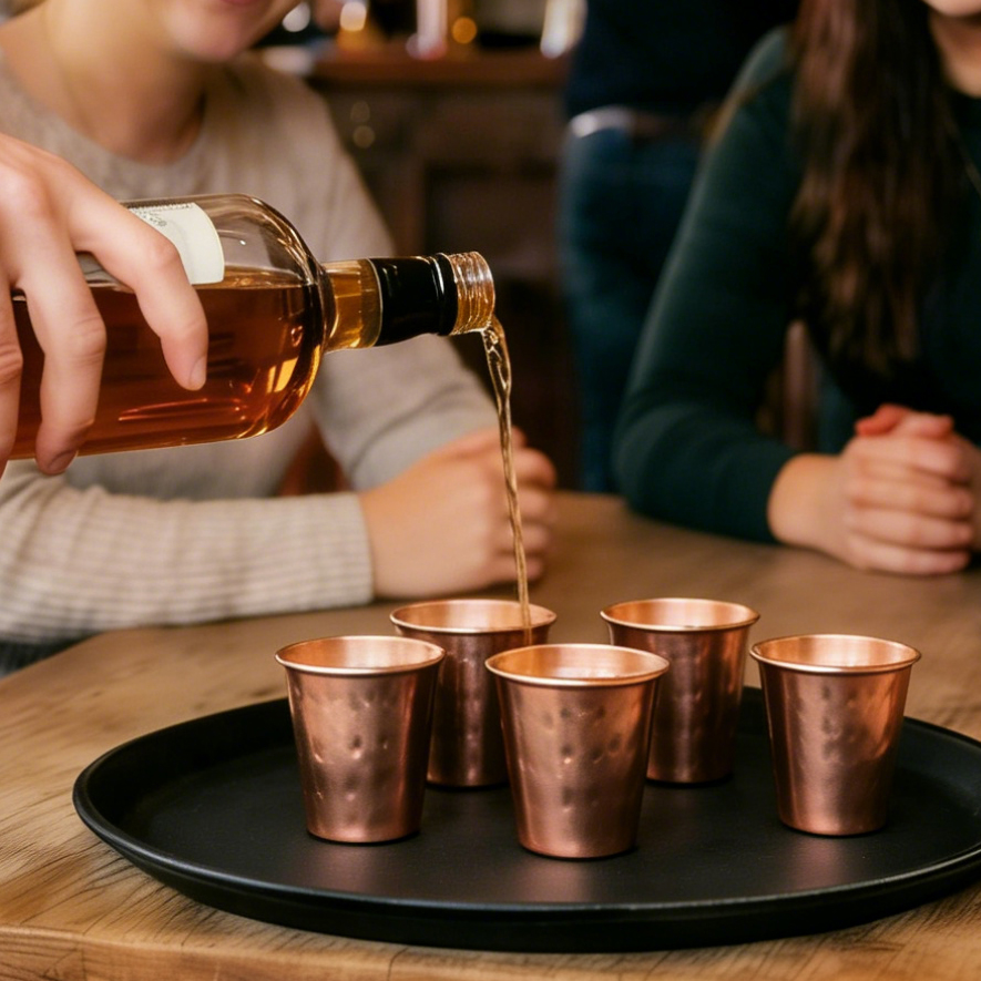 6cs 8Pcs New 100% Copper Cups  – Mule Copper Mug recenzja i cena
