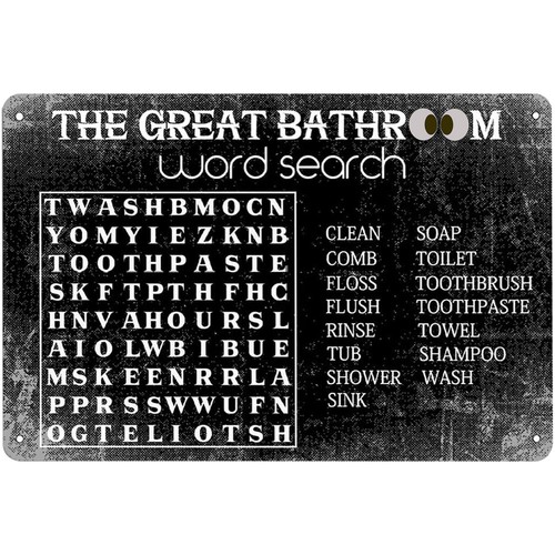 Funny Bathroom Word Search Met – Home Bar Word recenzja i cena
