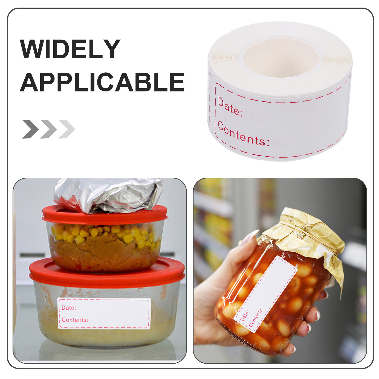1 Roll Food Storage Label Stic – Home Bar And Fridge recenzja i cena