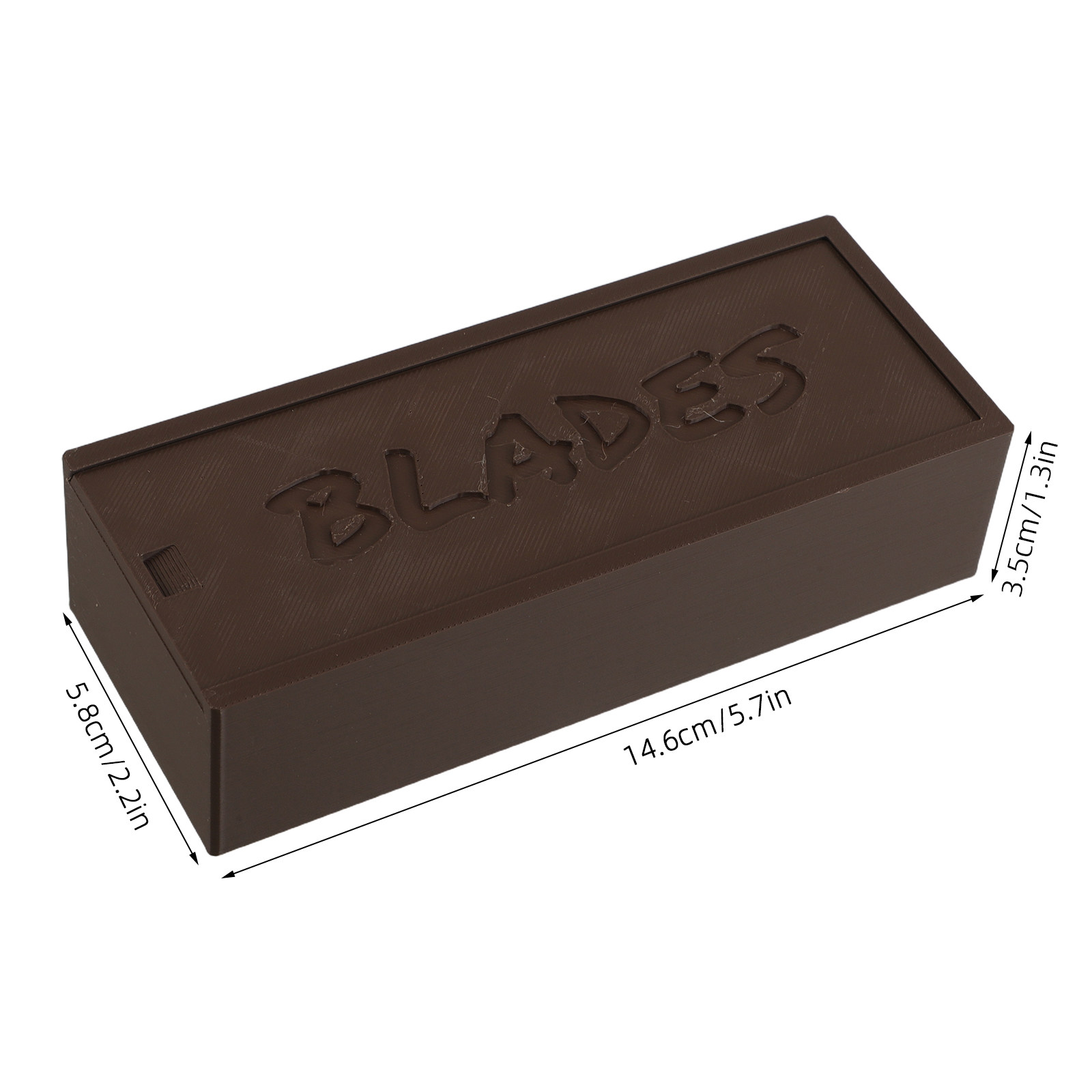 Brown Plastic Blade Storage Ca – Home Barber recenzja i cena