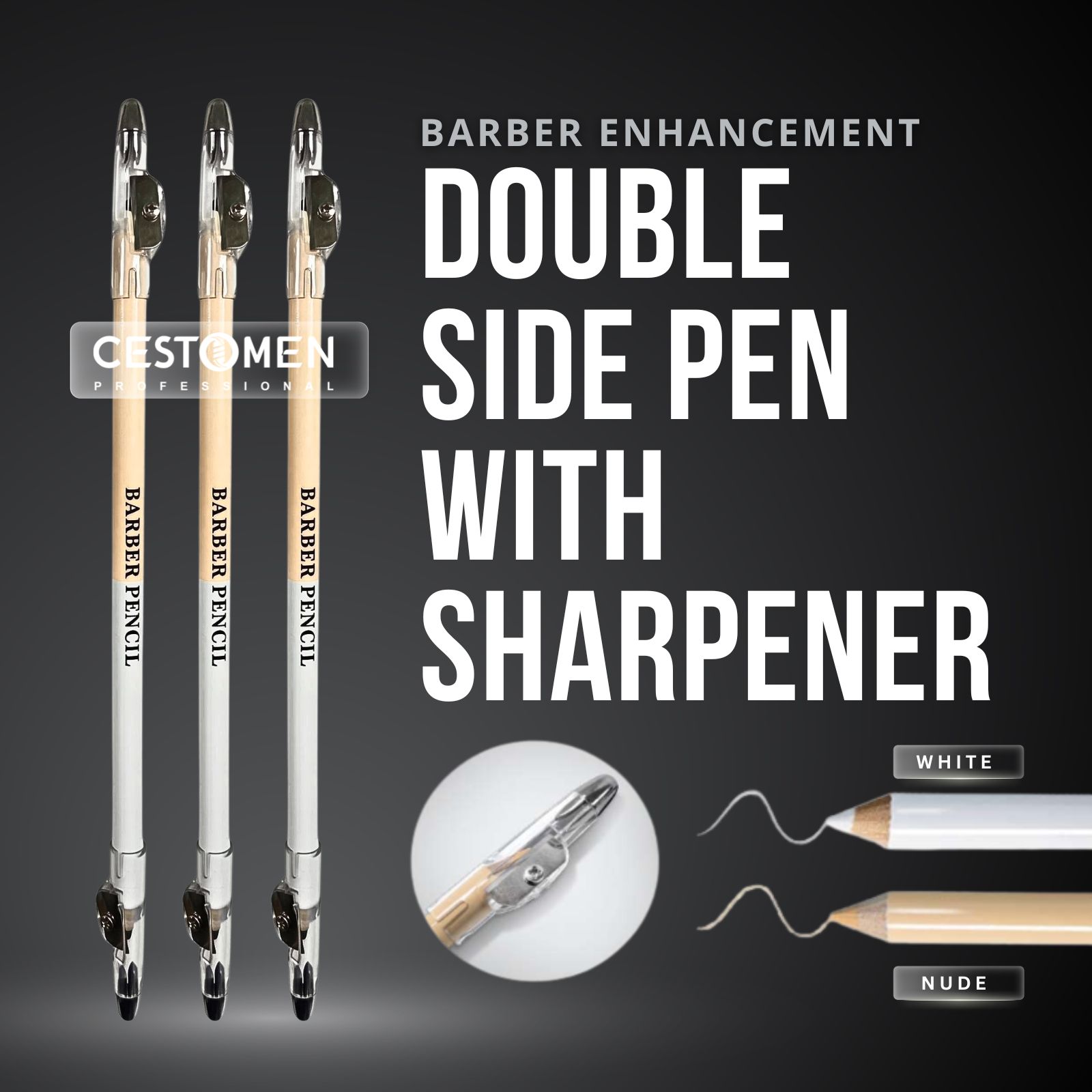 3Pcs Double-sided Barber Beard – Home Barber recenzja i cena
