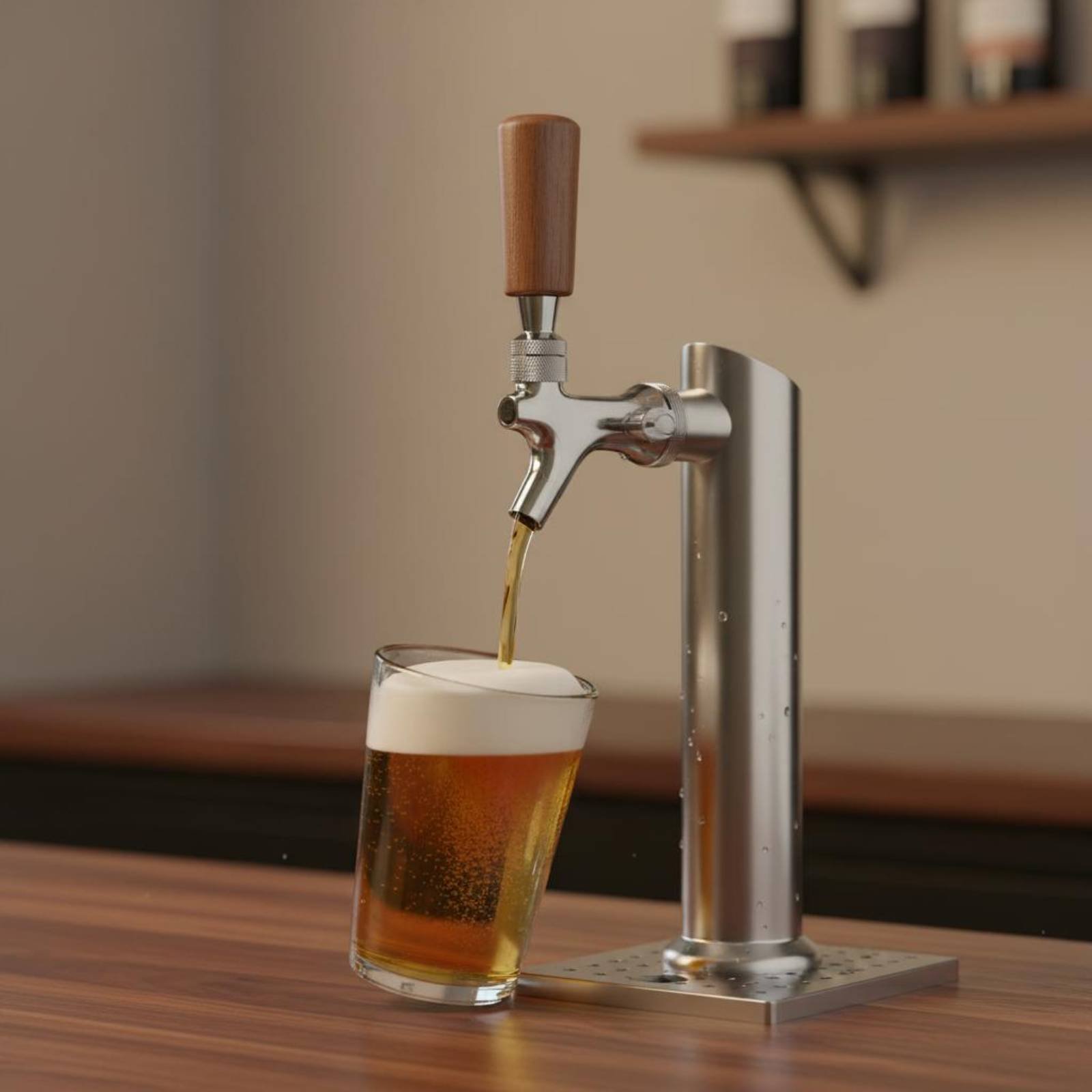 Short Wooden Beer Handle Solid – Home Bar Accessories recenzja i cena