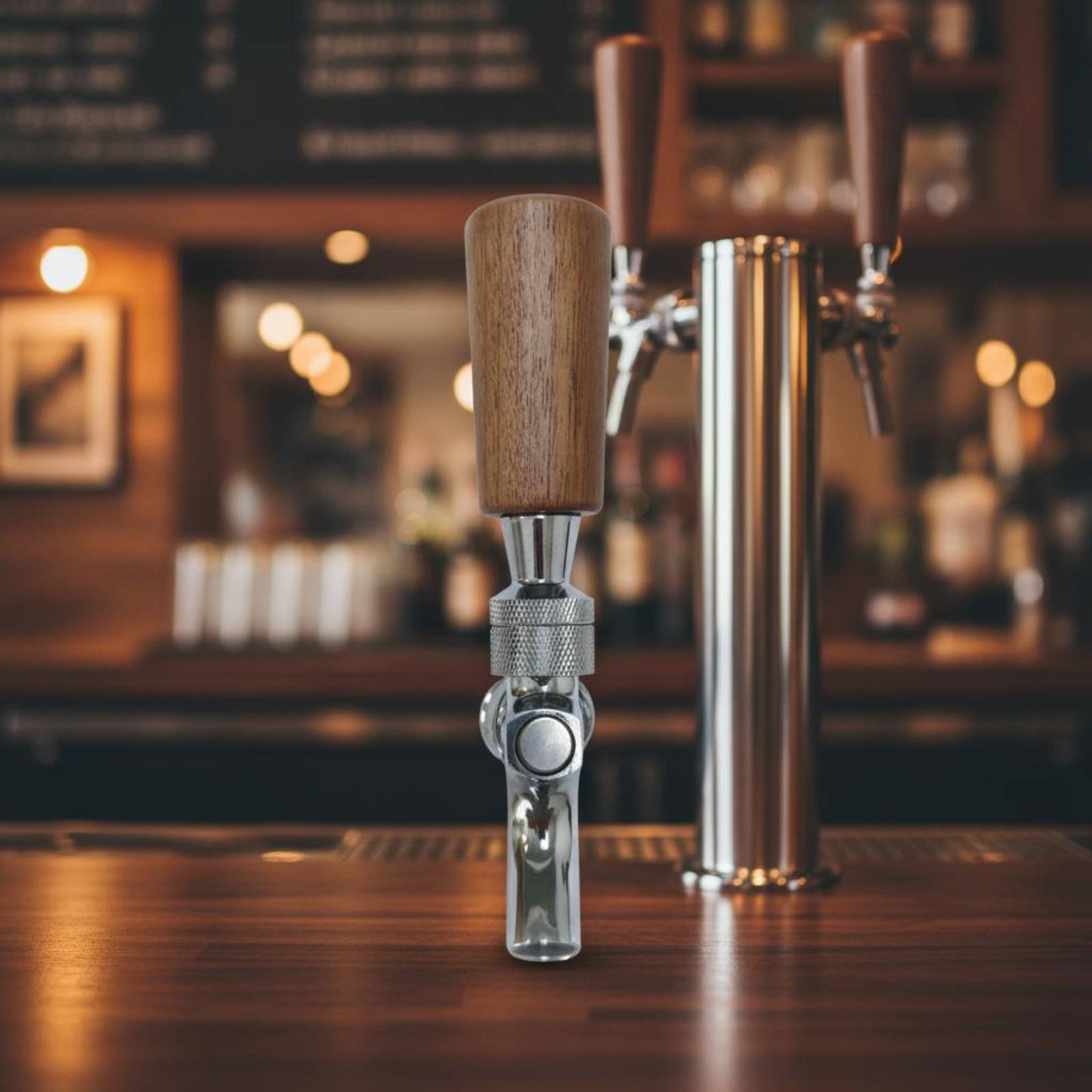 Short Wooden Beer Handle Solid – Home Bar Accessories recenzja i cena