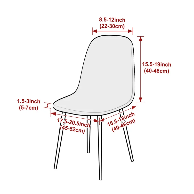 1PC Jacqaurd Shell Chair Cover – Home Bar Lounge recenzja i cena