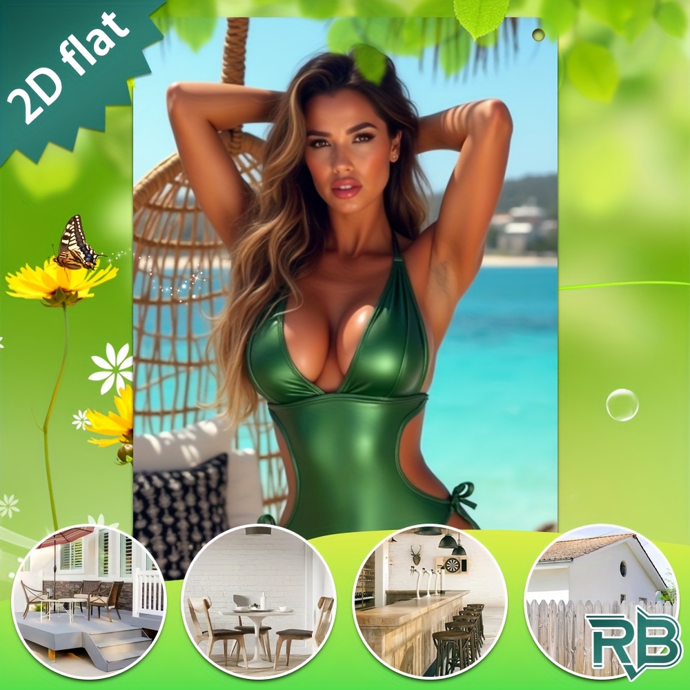 Vintage Green Swimsuit Beach G – Home Bar Accessories recenzja i cena
